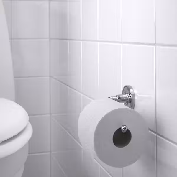 BROFJÄRDEN Держатель туалетной бумаги - под хром - схема-чертеж с размерами