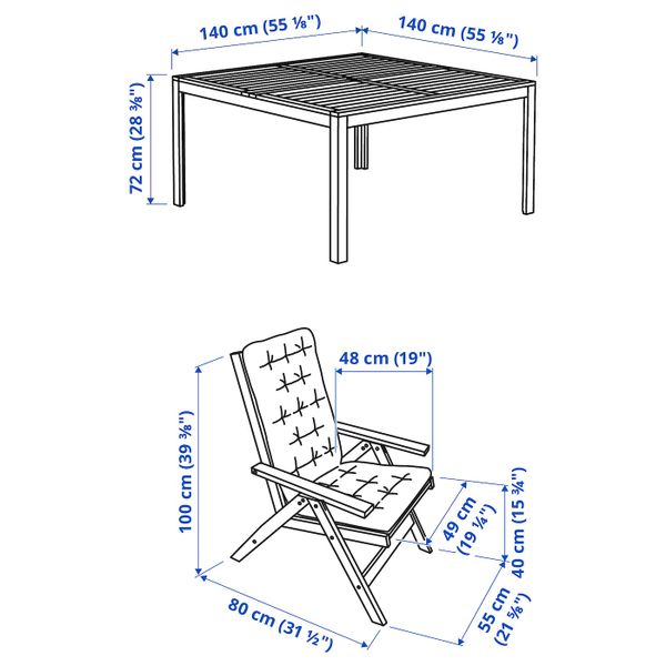 IKEA в интерьере - схема-чертеж с размерами