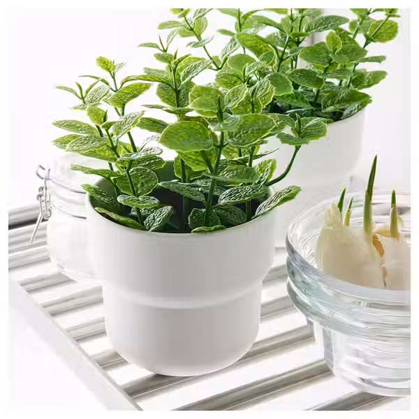 FEJKA Искусственное растение в горшке - д/дома/улицы Мята 9 см - фото 4