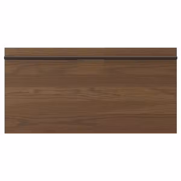 STENSTA СТЕНСТА Фронтальная панель ящика - темно-коричневый ясеневый шпон 80x40 см - фото 1