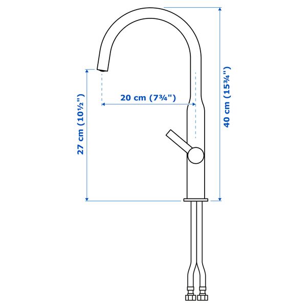 IKEA в интерьере - схема-чертеж с размерами