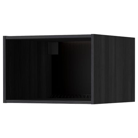Каркас верхняя шкафа на холодильник/морозил, под дерево черный 60x60x40 см IKEA МЕТОД 103.679.94