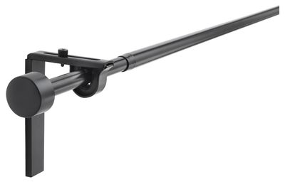 Гардинный карниз/комбинация, черный 210-385 см IKEA RÄCKA РЭККА 693.261.95