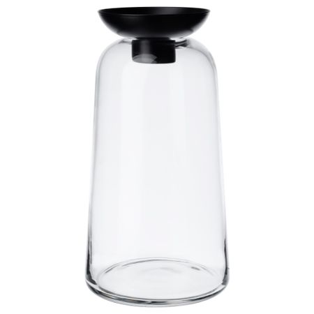 Ваза/подсвечник для греющей свечи ВИНТЕР 2017, прозрачное стекло (29 см)