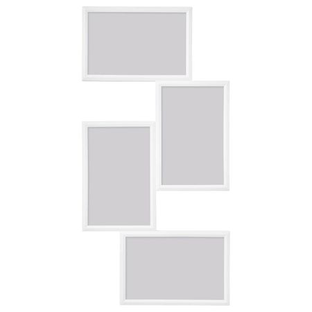 Рама для коллажа на 4фото, белый 21x41 см IKEA YLLEVAD ЮЛЛЕВАД 504.252.75
