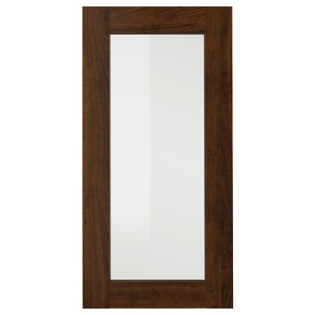 Стеклянная дверь ЭДСЕРУМ, под дерево коричневый