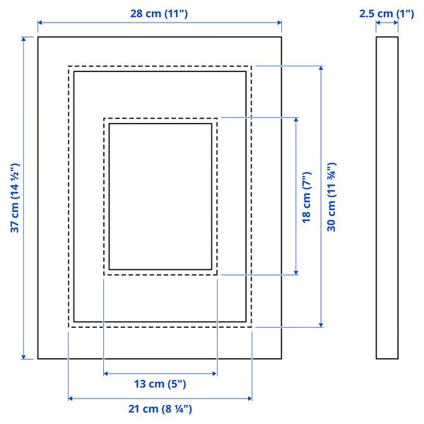 IKEA, дополнительный ракурс - схема-чертеж с размерами