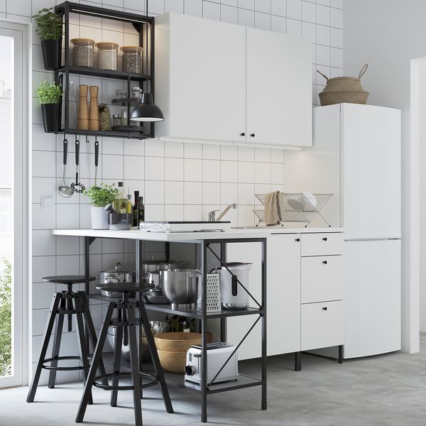 Угловая кухня, антрацит, белый IKEA BEGIVENHET БЕГИВЕНХЕТ 493.382.17 - фото 3