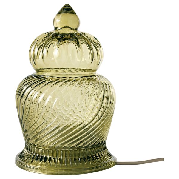 Настольная лампа, светодиодная ВОРБИ, зеленый (23 см) - фото 1