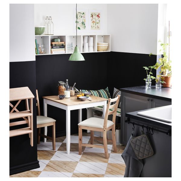 Стул, светлая морилка антик/Виттарид бежевый IKEA LERHAMN ЛЕРХАМН 303.609.20 - фото 5