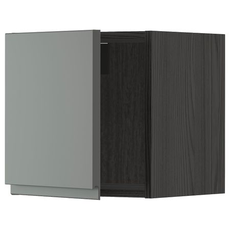 Шкаф навесной, черный/Воксторп темно-серый 40x40 см IKEA МЕТОД 893.107.87