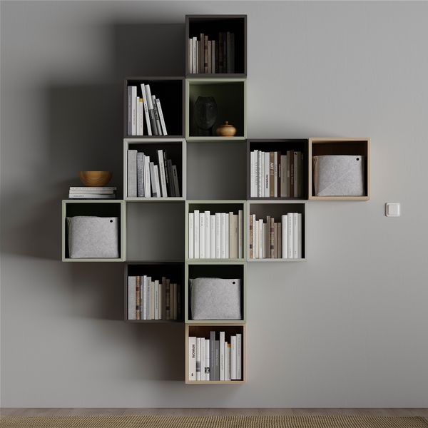 Комбинация настенных шкафов, 175x35x210 см, разноцветный 1 IKEA EKET ЭКЕТ 394.315.60 - фото 3