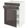 Напольный шкаф для варочной панели, доводчик, 2 фасада, 1 ящик МЕТОД / МАКСИМЕРА, белый, Рингульт серый (60x60 см)