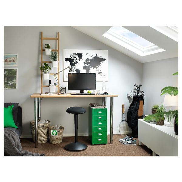 Высокий табурет, черный/Висле черный IKEA NILSERIK НИЛЬС-ЭРИК 903.591.41 - фото 2