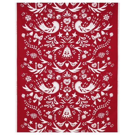 Ткань ВИНТЕР 2016, красный/белый (150 см)