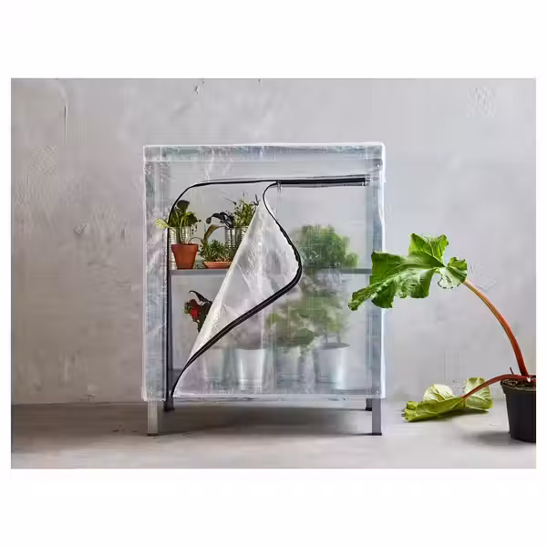 HYLLIS Стеллаж с чехлом - прозрачный 60x27x74 см - фото 7