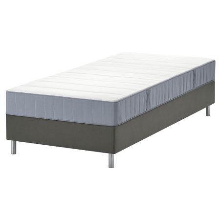 Тахта, Vesteröy жесткий, голубой темно-серый, 90x200 см IKEA LYNGÖR 195.427.19