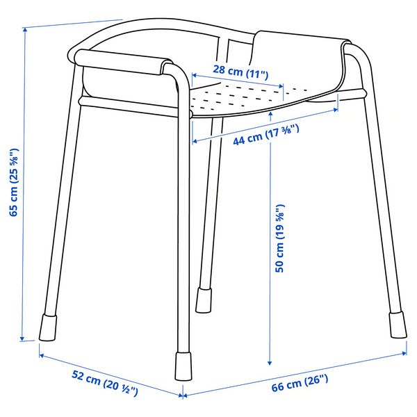 IKEA, дополнительный ракурс - схема-чертеж с размерами