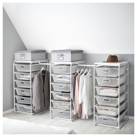 Рама, сетчатые корзины, штанга АЛЬГОТ, белый (203-243x60x105 см)