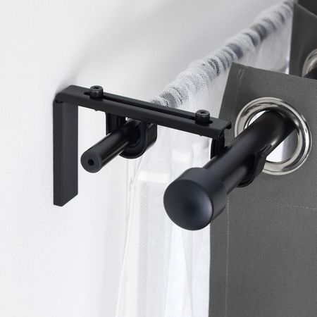 Держатель гардинного карниза, черный IKEA BETYDLIG БЕТИДЛИГ 003.706.85