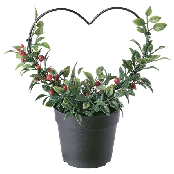 Искусственное растение в горшке, для дома/улицы мирт, дуга, 9 см IKEA ВИНТЕРФЕСТ 204.370.10 - фото 1