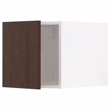 METOD Верхний шкаф - белый/Sinarp коричневый 40x40 см