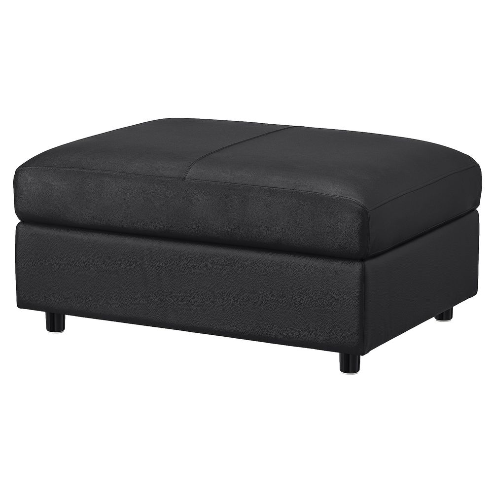 Табурет для ног с ящик для/хрн, Гранн/Бумстад черный IKEA VIMLE ВИМЛЕ 904.653.87 - фото 1