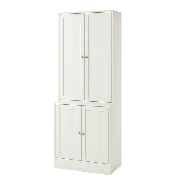 Комбинация для хранения с дверцами, 81x47x212 см, белый IKEA HAVSTA ХАВСТА 392.659.90 - фото 2