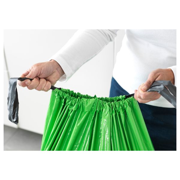 Мешок для мусора ФОРСЛУТАС, зеленый (125 л) - фото 2