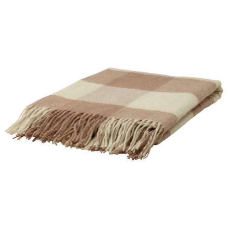 Плед ФРИДБЬЁРГ, бежевый, светло-коричневый (150x200 см)