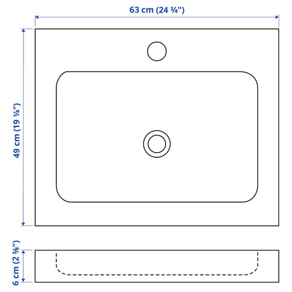 IKEA, дополнительный ракурс - схема-чертеж с размерами