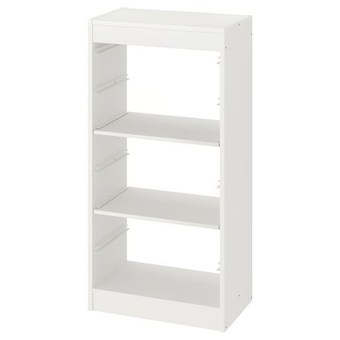 TROFAST Комбнц для хранения с полками - белый 46x30x94 см