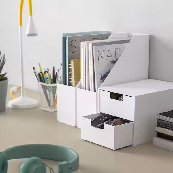 FJÄDERHARV ФЬЕДЕРХАРВ Подставка для журналов - белый - фото 5