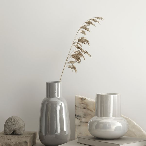 Ваза, серый 26 см IKEA FNITTRIG ФНИТТРИГ 704.795.16 - фото 3