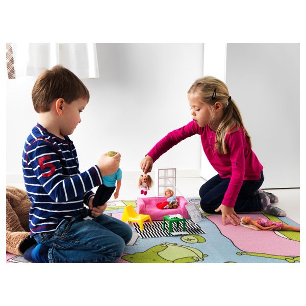 Кукольная мебель, гостиная IKEA HUSET ХУСЕТ 603.660.96 - схема-чертеж с размерами