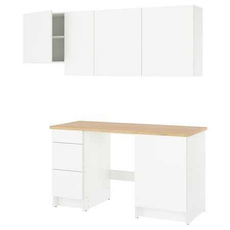 KNOXHULT Кухня - белый 220x61x220 см