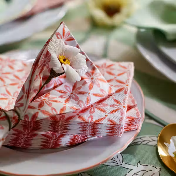 SMÖRFISK СМЁРФИСК Салфетка бумажная - с рисунком/разноцветный 38x38 см - фото 2