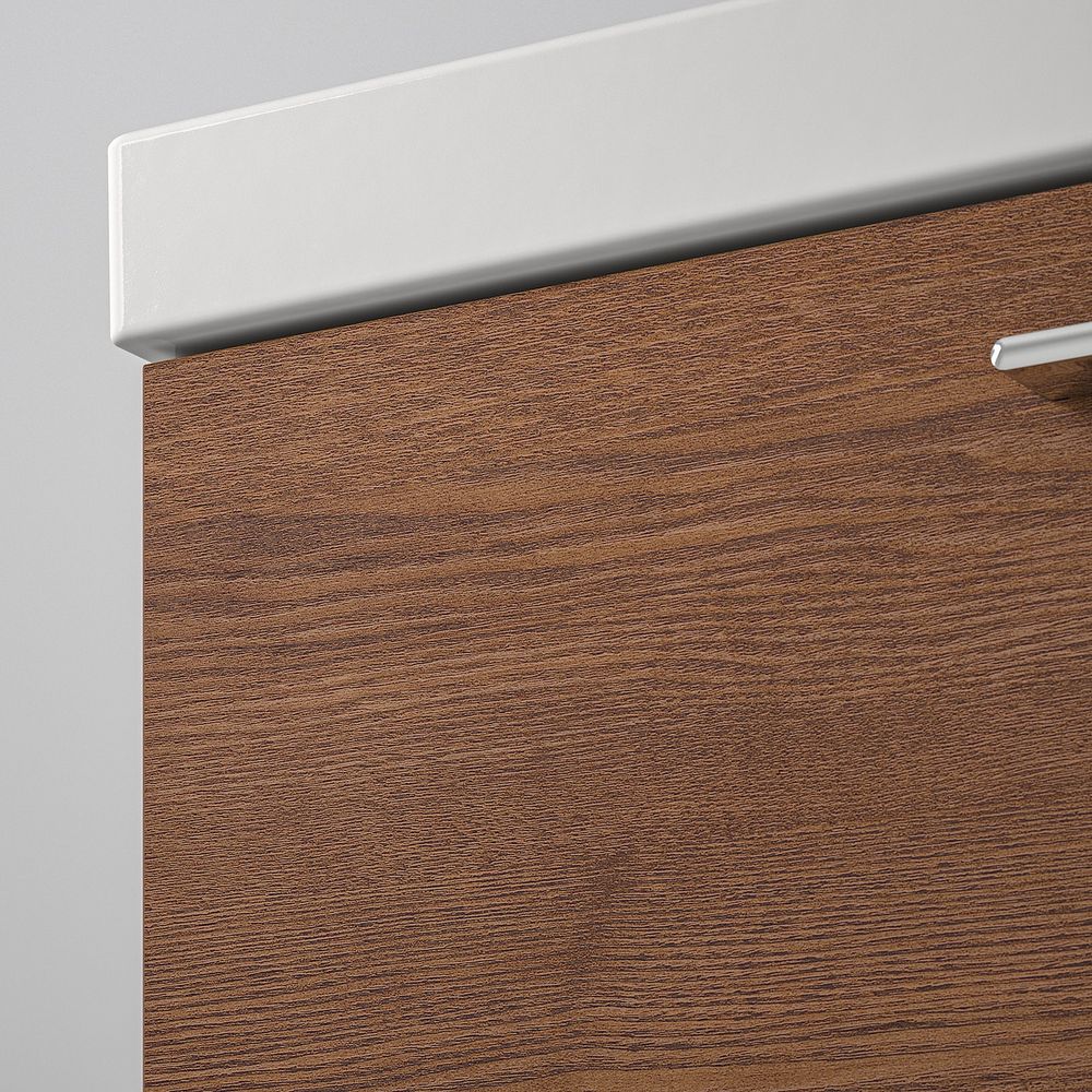 Шкаф для раковины с 2 ящ, под коричневый мореный ясень/ДАЛЬШЕР смеситель 43x49x64 см IKEA GODMORGON ГОДМОРГОН / ODENSVIK - фото 1