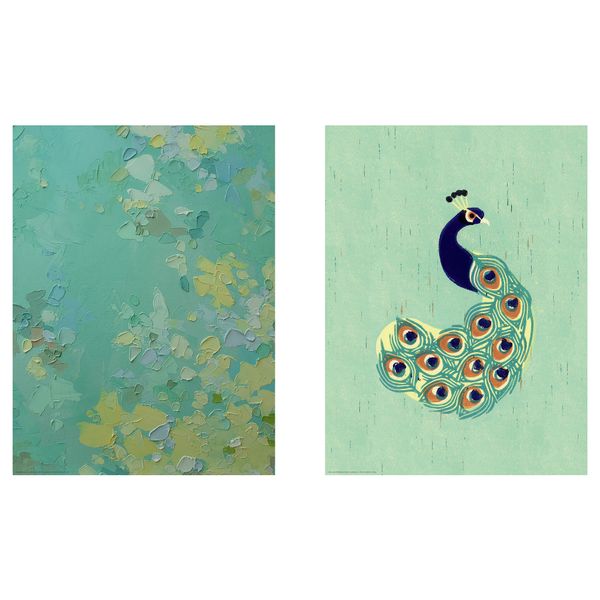 Набор постеров, 2 штуки ТВИЛЛИНГ, Зеленые вариации (30x40 см) - фото 1