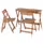 NÄMMARÖ Садовый стол+2 складных стула - складной светло-коричневая морилка 108x37 см