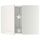 Угловой навесной шкаф с вращающейся секцией МЕТОД, белый, Лаксарби белый