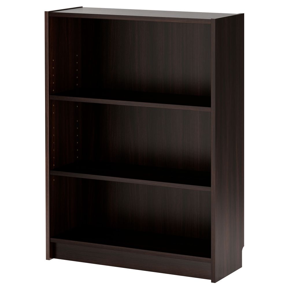 Стеллаж БИЛЛИ, черно-коричневый - схема-чертеж с размерами