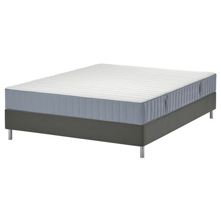 LYNGÖR Тахта - Valevåg жесткий/голубой темно-серый 180x200 см
