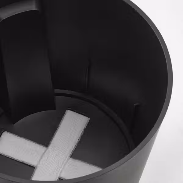 VÅRDTRÄD ВОРДТРЭД Горшок с самополивом - д/дома/улицы прозрачный/антрацит 24 см - фото 3