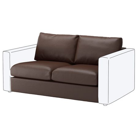 2-местная секция, Фарста темно-коричневый IKEA ВИМЛЕ 603.593.12