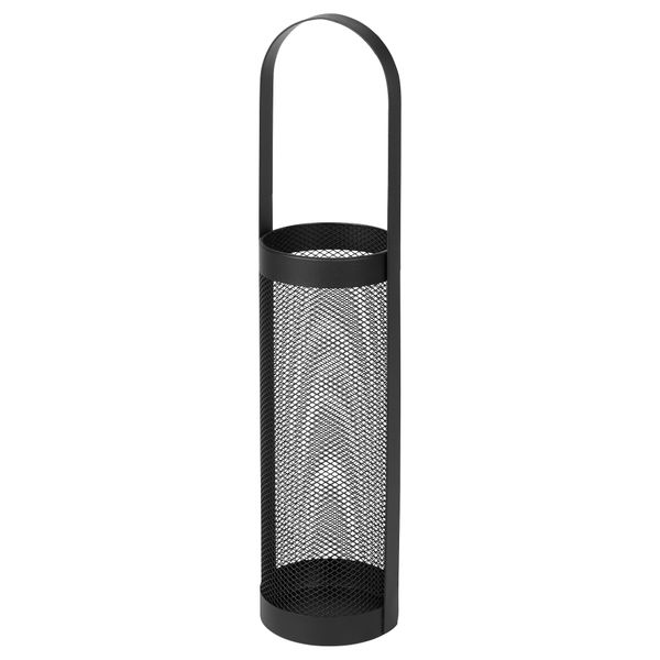 Стойка для зонтов, черный, 16x16x65 см IKEA ANTENNER 403.844.78 - схема-чертеж с размерами