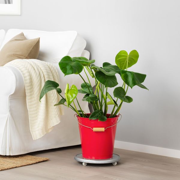 Ведро/горшок, для дома/улицы красный, 10 л IKEA ВИНТЕРФЕСТ 104.283.70 - фото 3