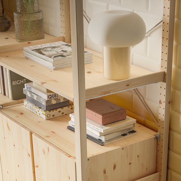 2 секции, полки, шкаф, 174x50x179 см, сосна IKEA IVAR ИВАР 792.483.62 - фото 4