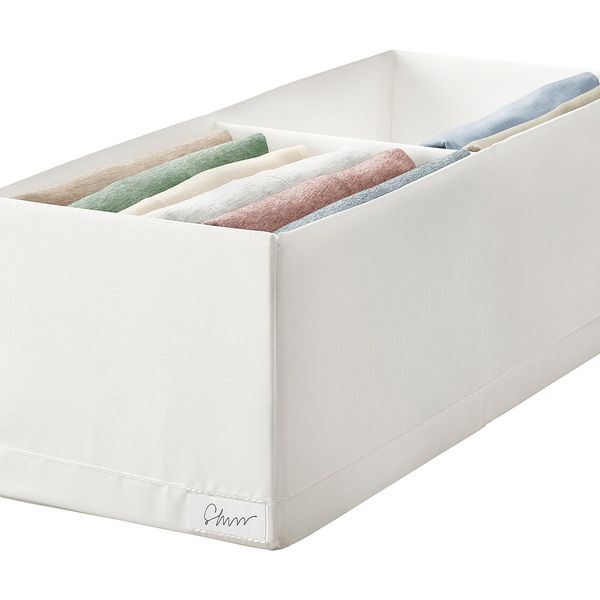 Ящик с отделениями, белый 20x51x18 см IKEA STUK СТУК 304.744.36 - фото 2