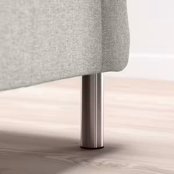 BJORLI Ножка - цвет нержавеющей стали 12.5 см - схема-чертеж с размерами